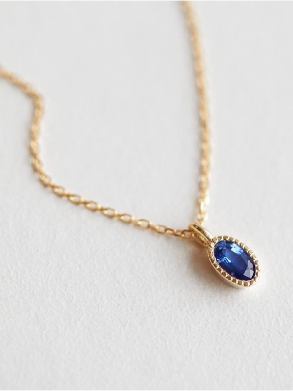 Catbird Jennie Kwon Designs - Elegant Blue Sapphire 14k Caravaggio Necklace